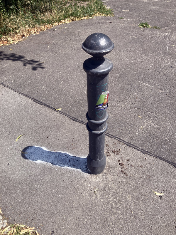 The Second Shadow, 13:33, shadow and paint coincide, Berlin 2026