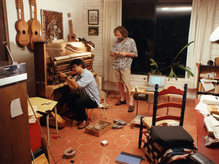 MIDI PIANOLA CONSTRUCTION, instrument by Carlos Sandoval, 1994