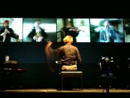 TELEPROMPTER / NUBES Y NOMADAS, compositions by Carlos Sandoval, 2015-2024