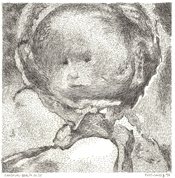 Post-COVID #97, one of the last drawings of the series